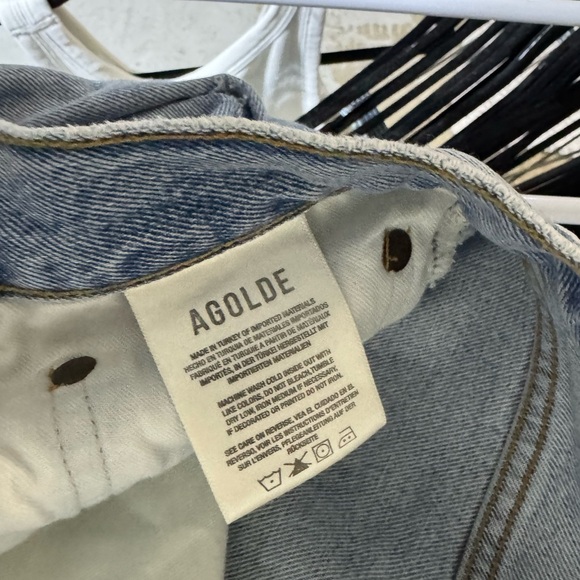 Agolde 90's Mid Rise Loose Fit In Captured A069c-1141 Size 27 - Picture 5 of 7